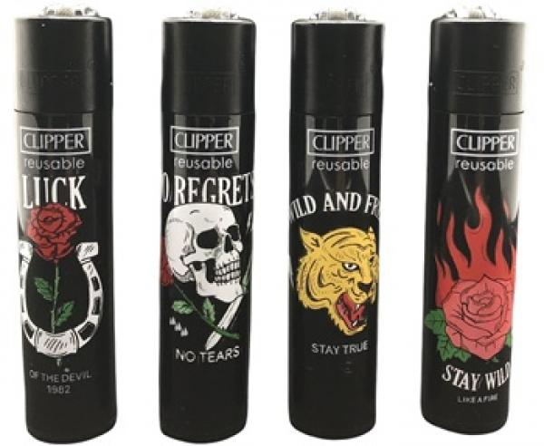 Clipper Feuerzeuge Tattoo Sentences 4er Set